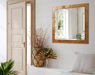 Espelho decorativo Corte transversal de um tronco de árvore com anéis de crescimento