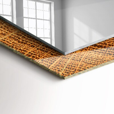 Espelho decorativo Corte transversal de um tronco de árvore com anéis de crescimento