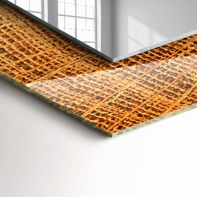 Espelho decorativo Corte transversal de um tronco de árvore com anéis de crescimento