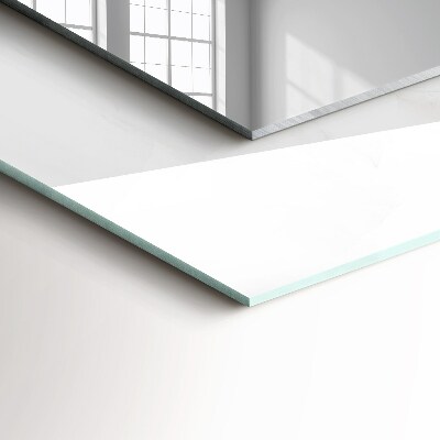 Espelho com moldura decorada Padrão de mármore branco