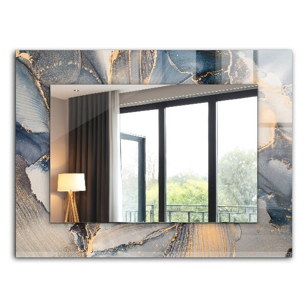 Espelho decorativo Arte azul abstrata