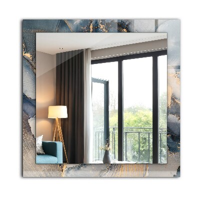 Espelho decorativo Arte azul abstrata