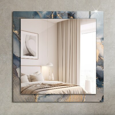 Espelho decorativo Arte azul abstrata