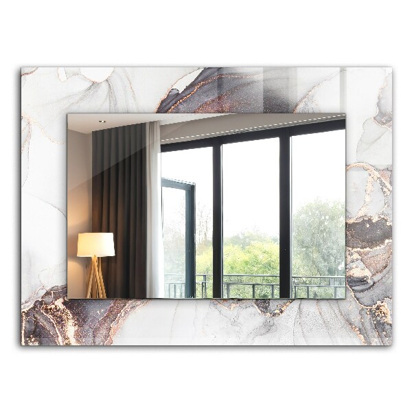Espelho com moldura decorada Arte abstrata em mármore