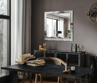 Espelho com moldura decorada Arte abstrata em mármore