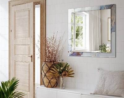 Espelho decorativo Arte abstrata em mármore