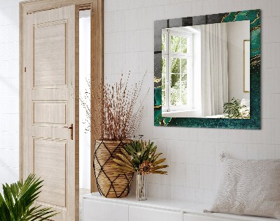 Espelho decorativo Padrões abstratos verdes