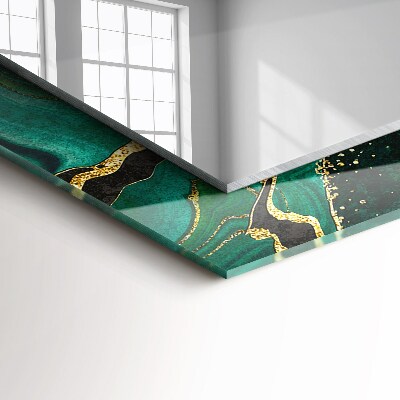 Espelho decorativo Padrões abstratos verdes