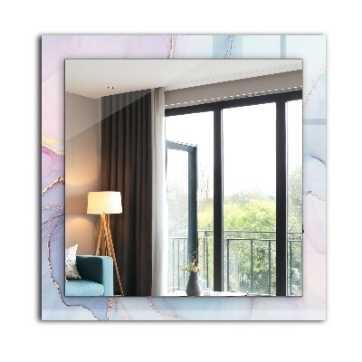 Espelho com moldura decorada Aquarela abstrata