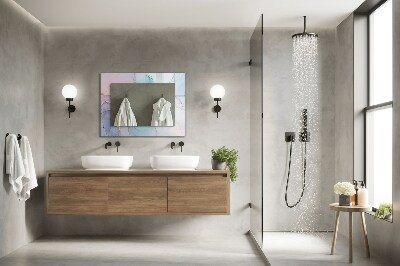 Espelho com moldura decorada Aquarela abstrata