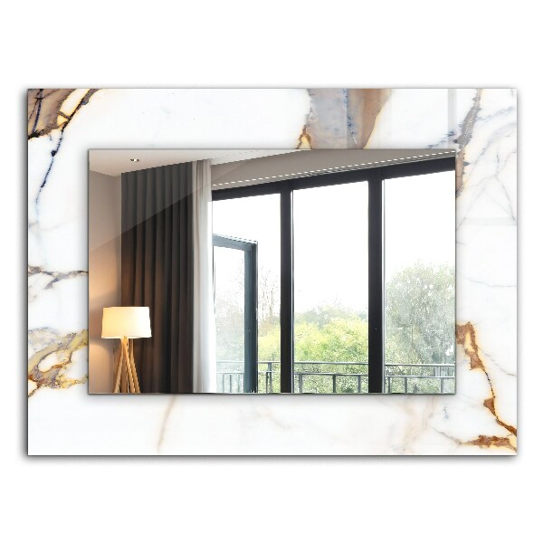 Espelho com moldura decorada Mármore nervurado