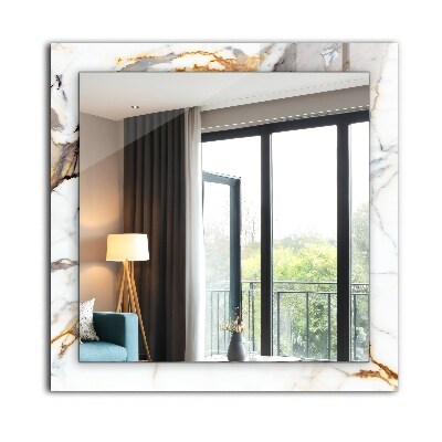 Espelho com moldura decorada Mármore nervurado