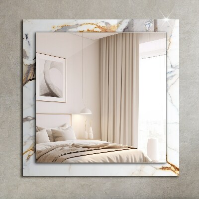 Espelho com moldura decorada Mármore nervurado