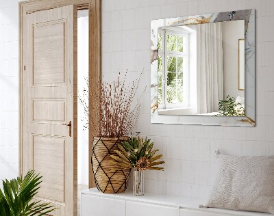 Espelho com moldura decorada Mármore nervurado