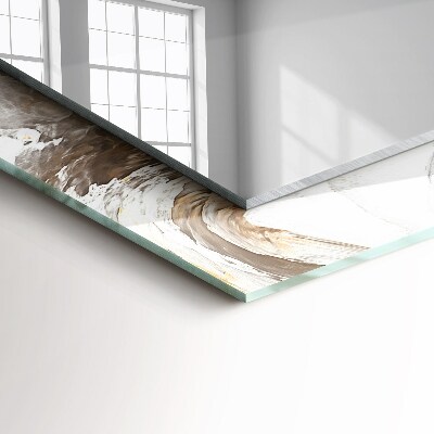 Espelho com moldura decorada Padrão abstrato de mármore