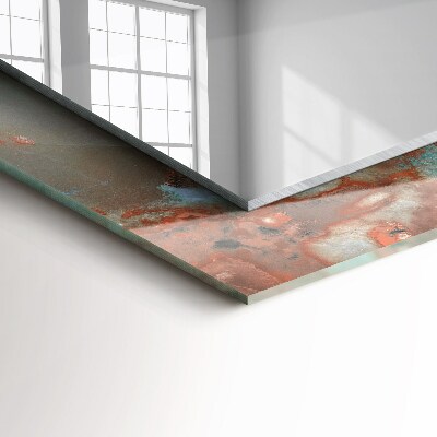 Espelho com moldura decorada Textura colorida abstrata