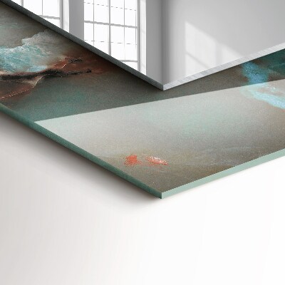 Espelho com moldura decorada Textura colorida abstrata