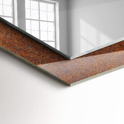 Espelho decorativo Superfície de metal enferrujada