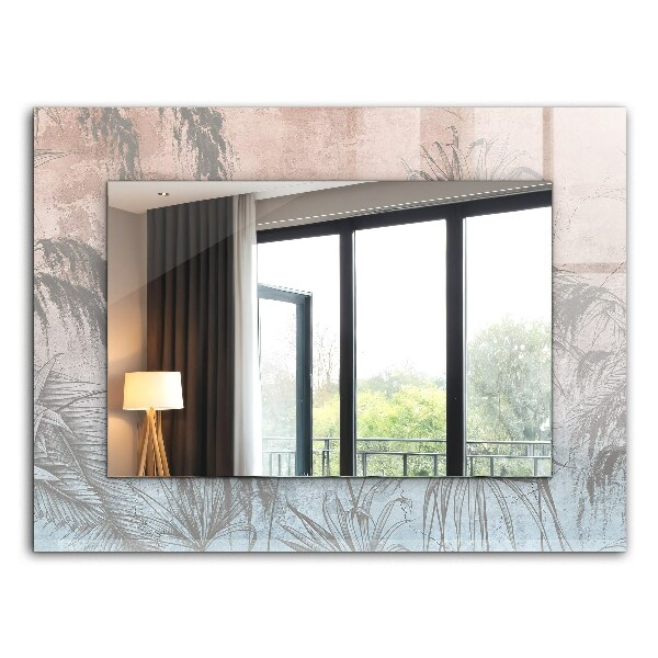Espelho decorativo Plantas pastel