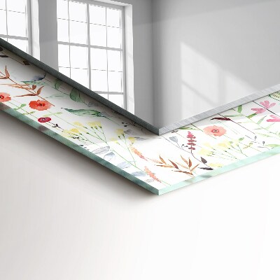 Espelho decorativo Padrão floral em aquarela