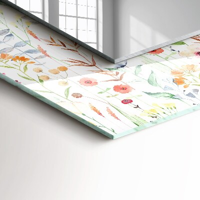 Espelho decorativo Padrão floral em aquarela