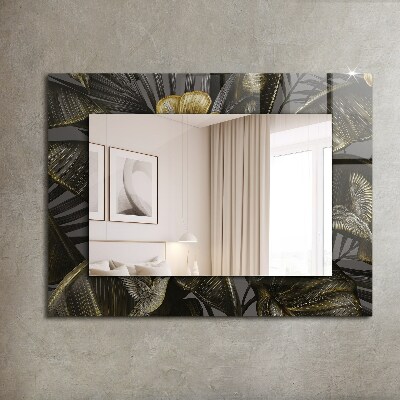 Espelho com moldura decorada Flores e beija-flores