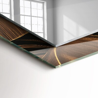 Espelho com moldura decorada folhas tropicais