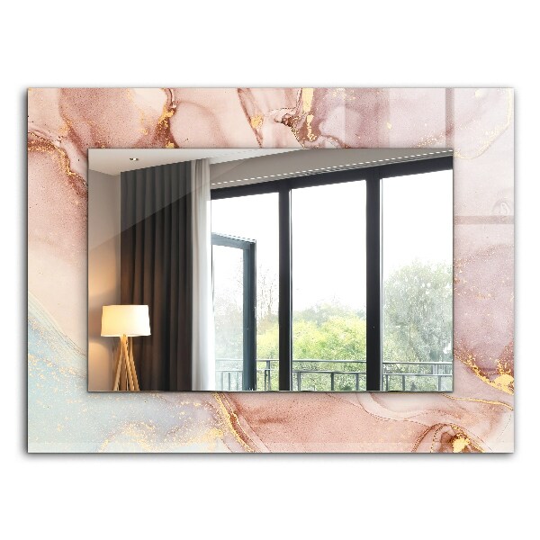 Espelho com moldura decorada Arte abstrata em aquarela