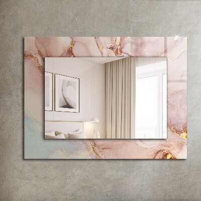 Espelho com moldura decorada Arte abstrata em aquarela