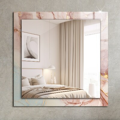 Espelho com moldura decorada Arte abstrata em aquarela