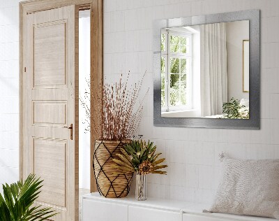 Espelho com moldura decorada Superfície metálica redonda