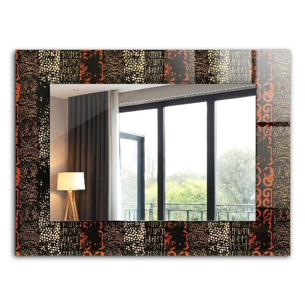 Espelho decorativo Padrão de ornamento étnico