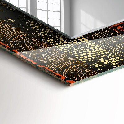 Espelho decorativo Padrão de ornamento étnico