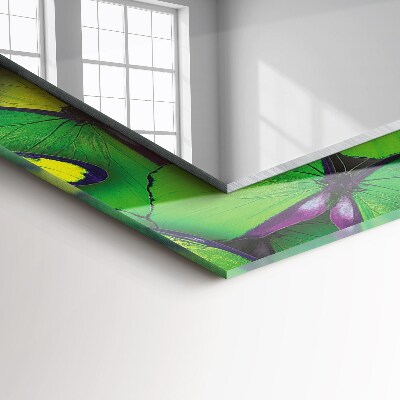 Espelho decorativo Borboletas azuis e verdes