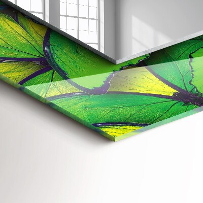 Espelho decorativo Borboletas azuis e verdes