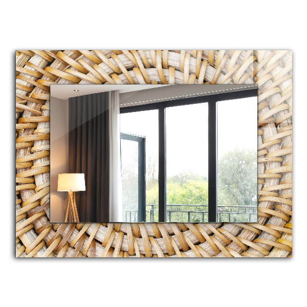 Espelho com moldura decorada Acácia