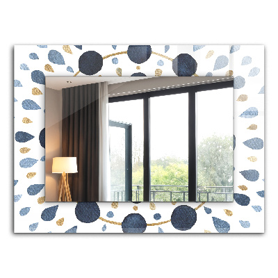 Espelho com moldura decorada Padrão de mandala abstrata