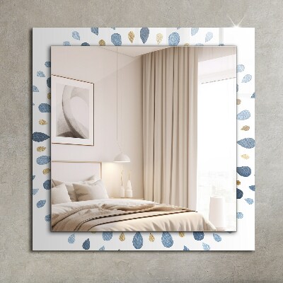 Espelho com moldura decorada Padrão de mandala abstrata