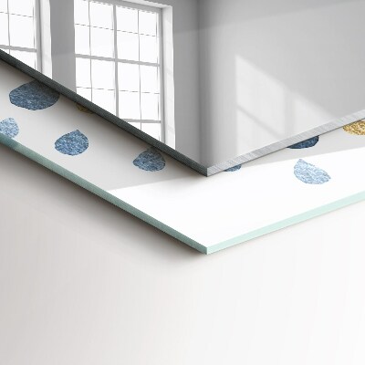 Espelho com moldura decorada Padrão de mandala abstrata