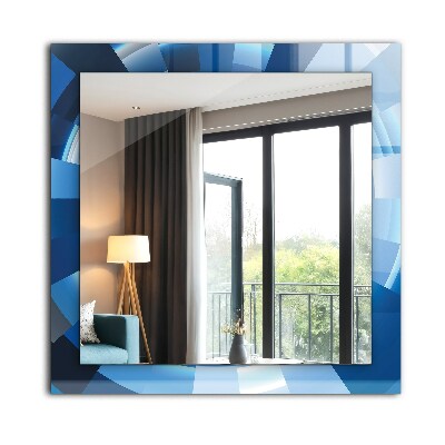 Espelho com moldura decorada Túnel abstrato