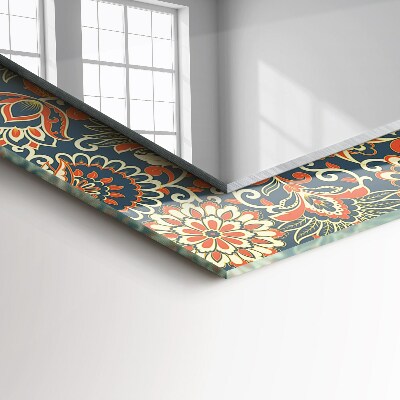 Espelho decorativo Padrão de papel de parede floral