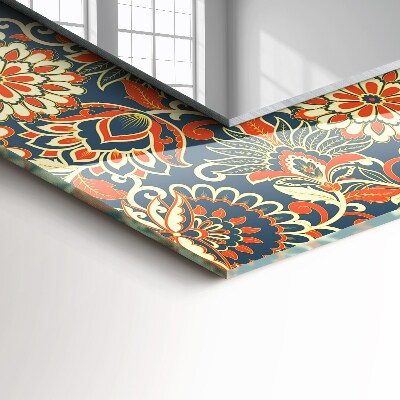 Espelho decorativo Padrão de papel de parede floral