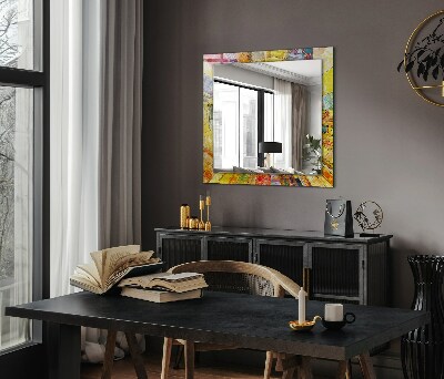 Espelho decorativo Mosaico abstrato colorido