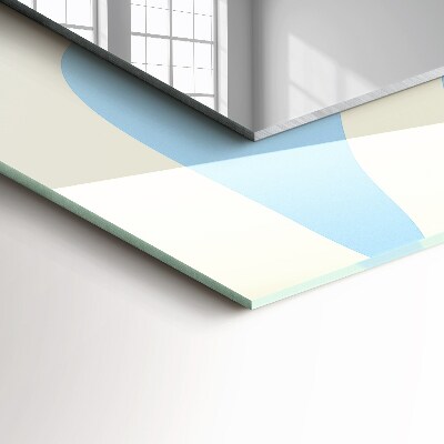 Espelho com moldura decorada Padrões ondulados abstratos