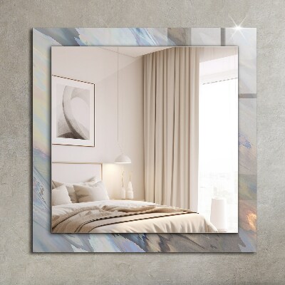 Espelho com moldura decorada Padrões coloridos abstratos