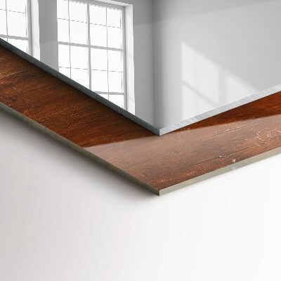 Espelho decorativo Mesa de madeira velha