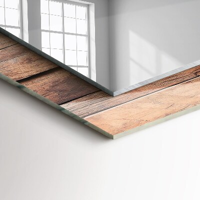 Espelho decorativo Parede de painéis de madeira