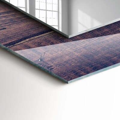 Espelho decorativo Tulipas cor de rosa de madeira