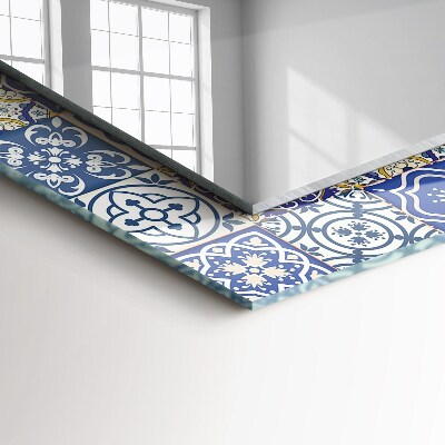 Espelho decorativo Azulejos de mosaico coloridos