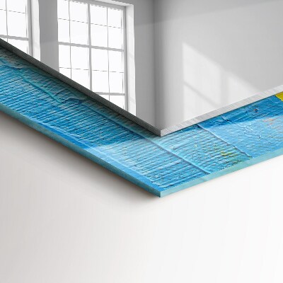 Espelho com moldura decorada Pintura a óleo abstrata